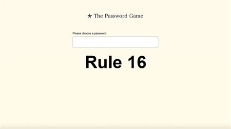 password game rule 16|password game rule 16 answer today.